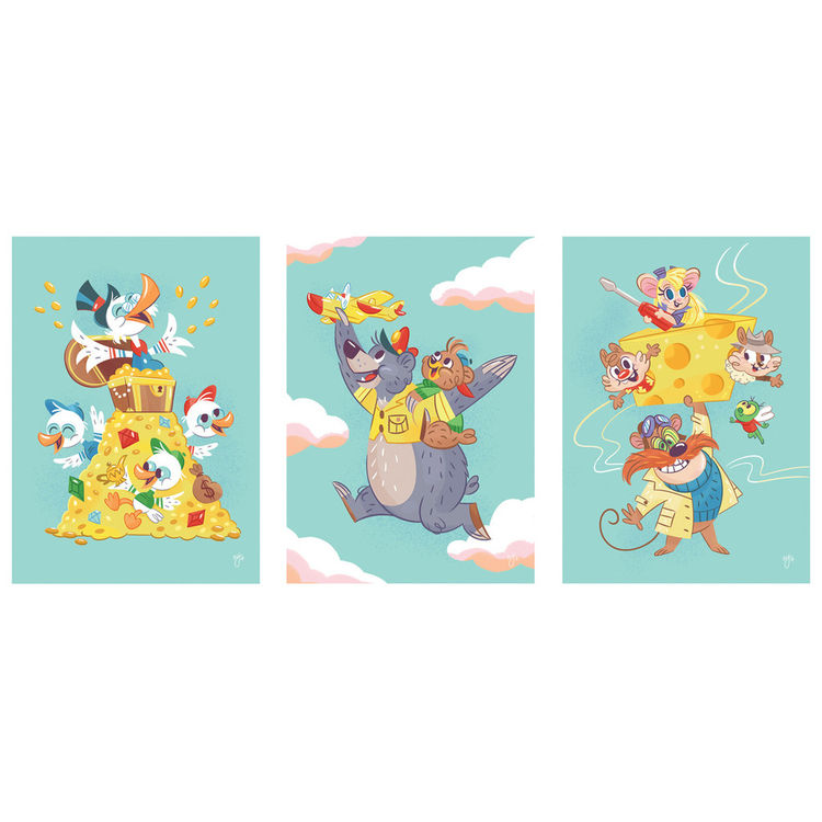 Disney Afternoon Delight - Print Set by Miranda Dressler