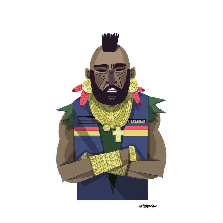 B.A. Baracus - Print by Oliver Akuin