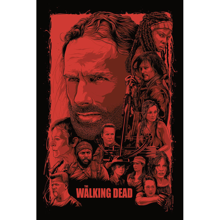 The Walking Dead - Print by Steven Luros Holliday