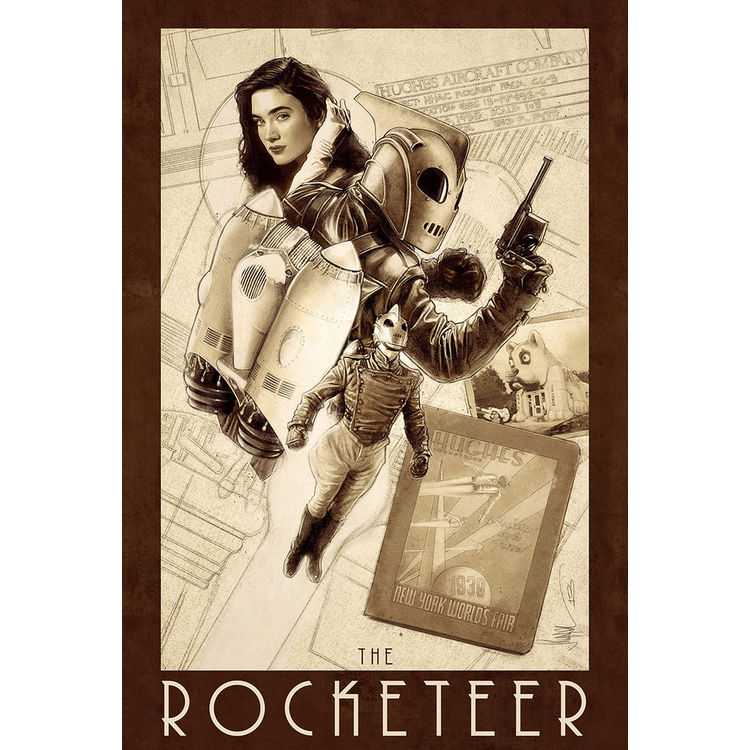 Alternative Movie Posters: "Rocketeer Poster Edition" by Paul Shipper