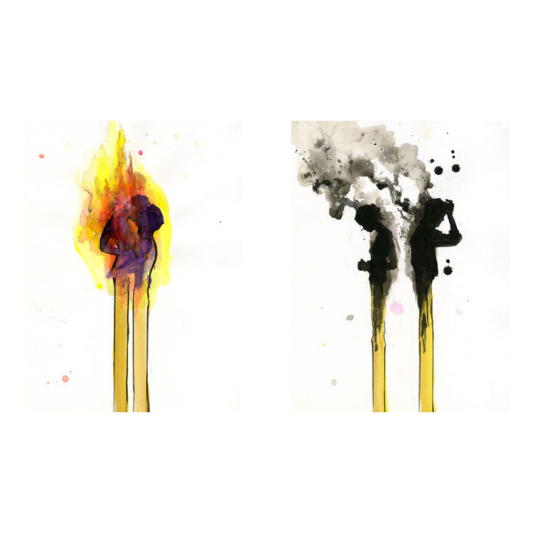 LOVE BURNS by Lora Zombie