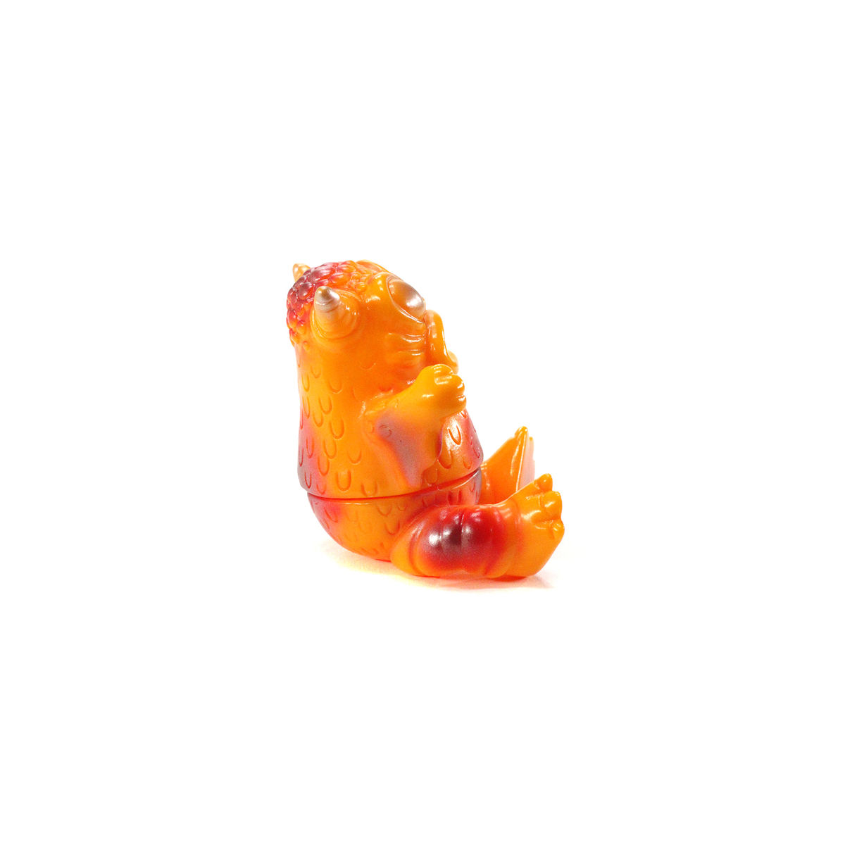Sitting Mini Greasebat (Orange & Red)