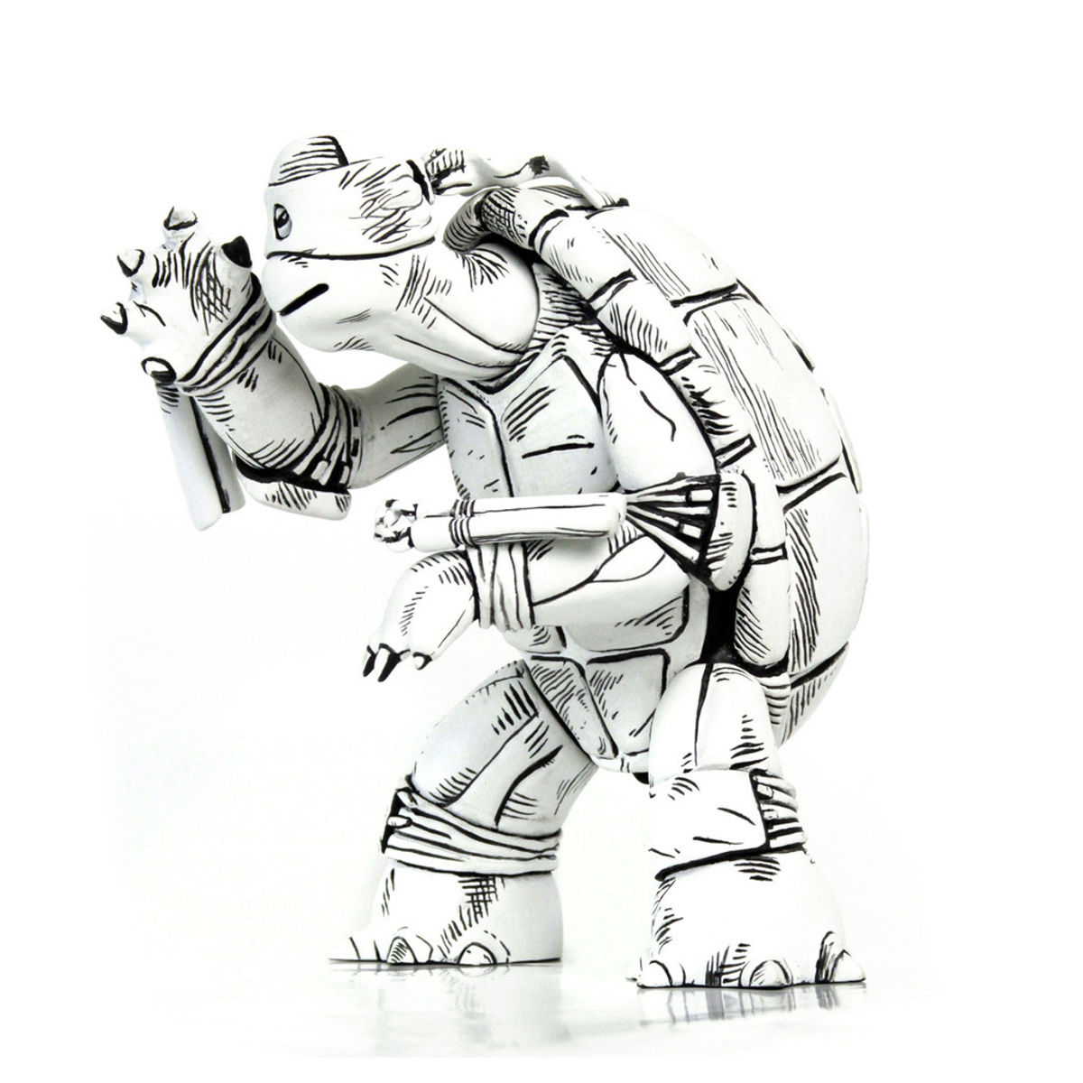 The First Turtle Figure (B&W Version)