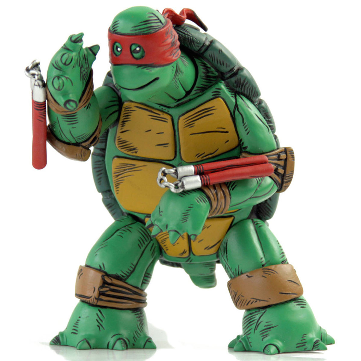 The First Turtle Figure (Color Version with Red Mask)