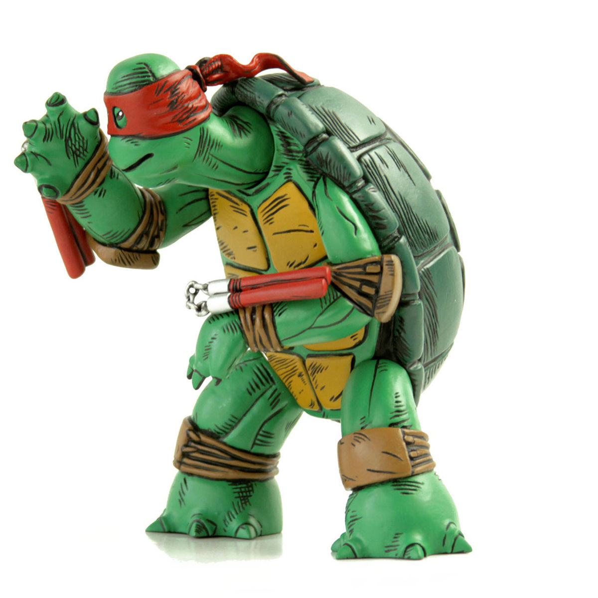 The First Turtle Figure (Color Version with Red Mask)