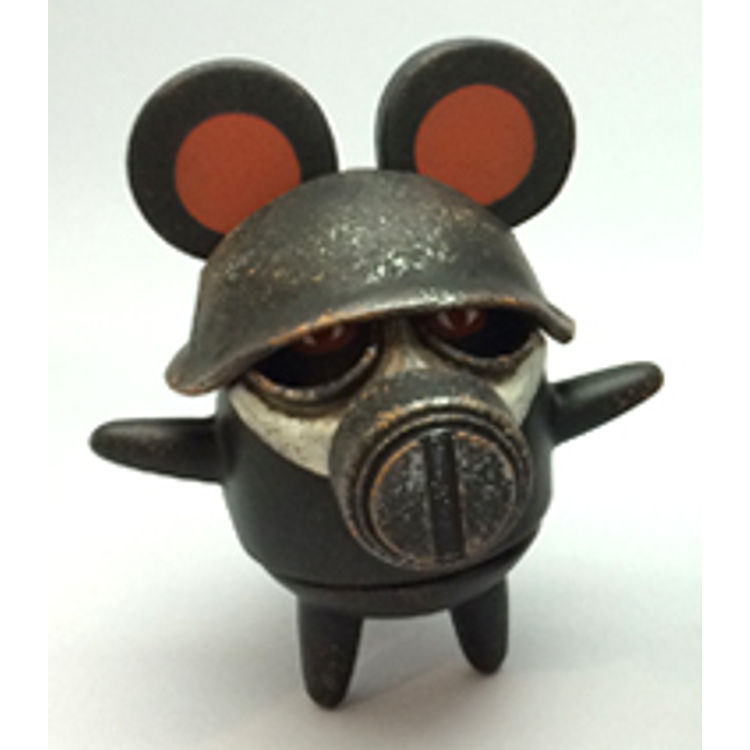 gas mask rat - black by Cherri Polly