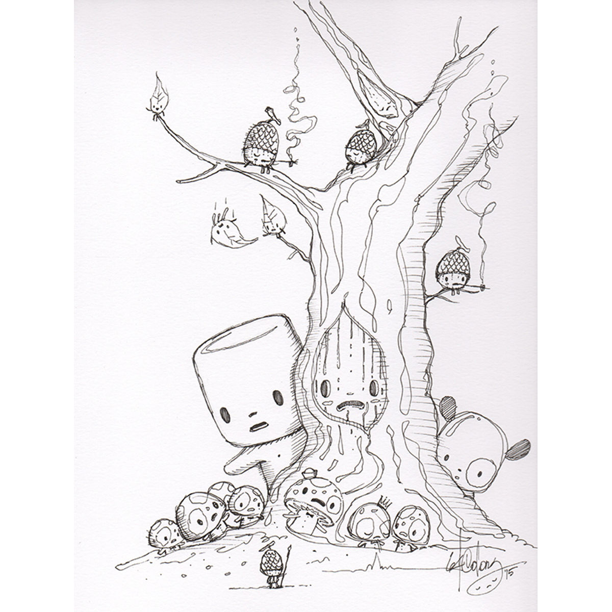Marshall Book Sketch 02