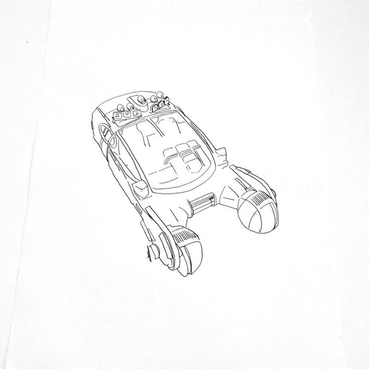 Sketch-Blade Runner #8 - Framed by Raid71 (Chris Thornley)