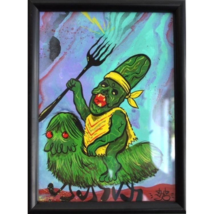 Ride the Lightning. Picklebaby on a PickleBear by Bwana Spoons