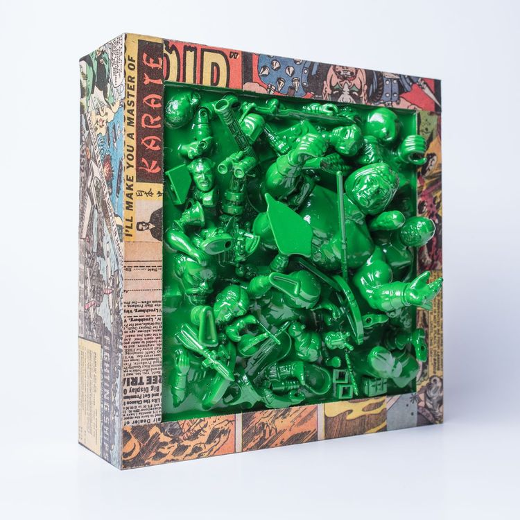 Resin Collage - Green by Wizard Cleave