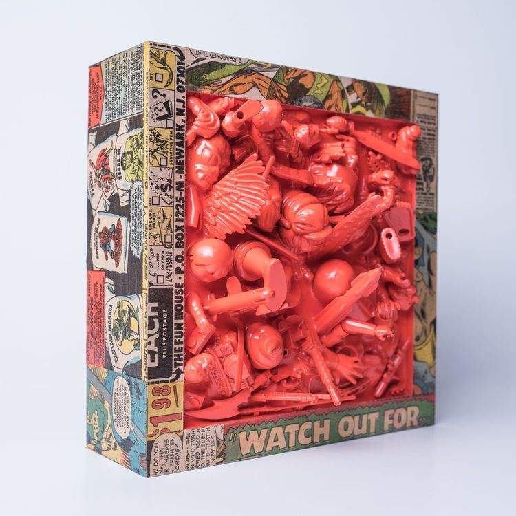 Resin Collage - Orange by Wizard Cleave