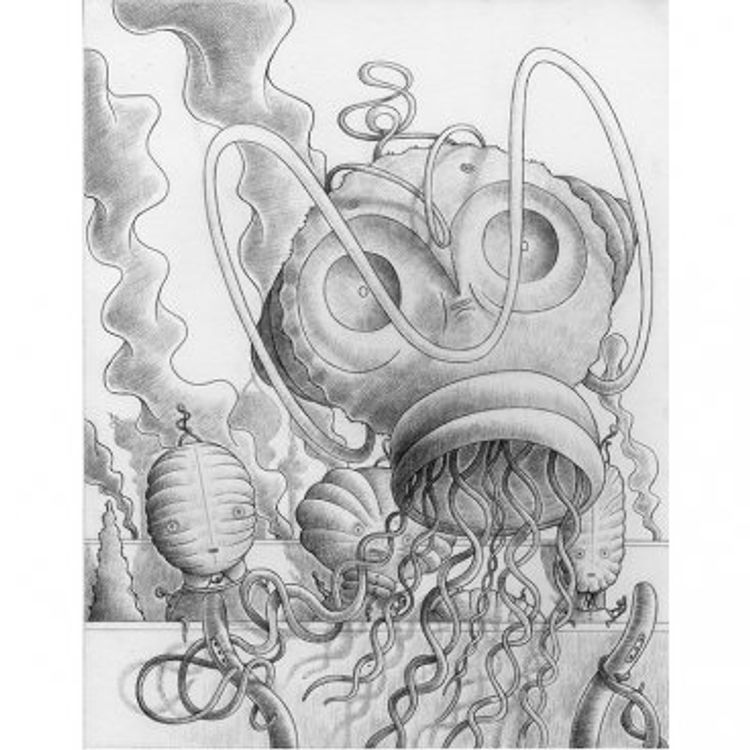 FIRST DAY OF SCHOOL SKETCH by Nathan Jurevicius