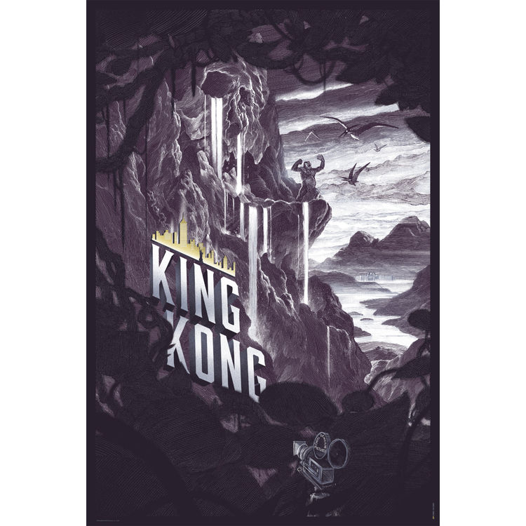 KING KONG - Lavender scheme Canvas Edition by Nicolas Delort