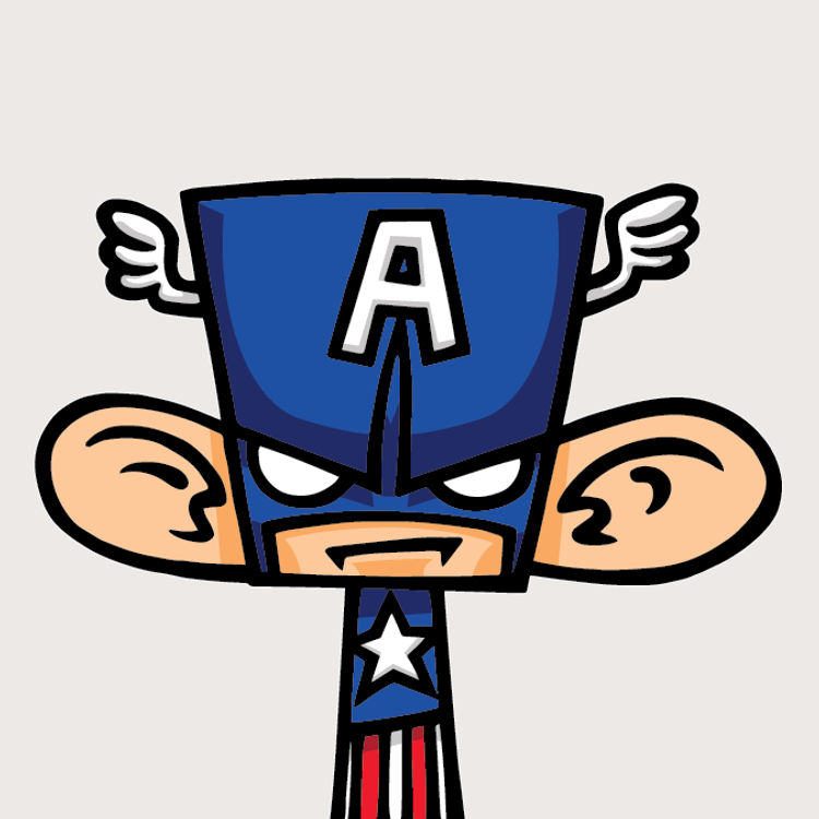 MADL Characters - Captain America by MAD (Jeremy Madl)