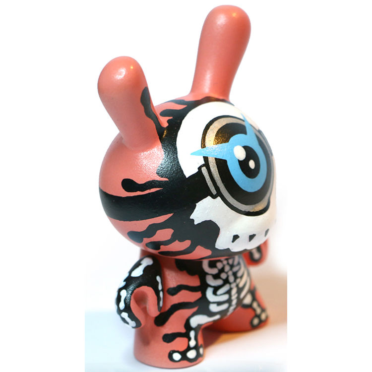 Skelnion Carl Minion Custom set Kidrobot Dunny & Sticker Pack by Zukaty (Paulo Mendes)
