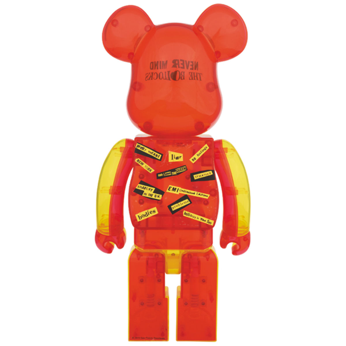 400% Sex Pistols Clear Ver. Bearbrick