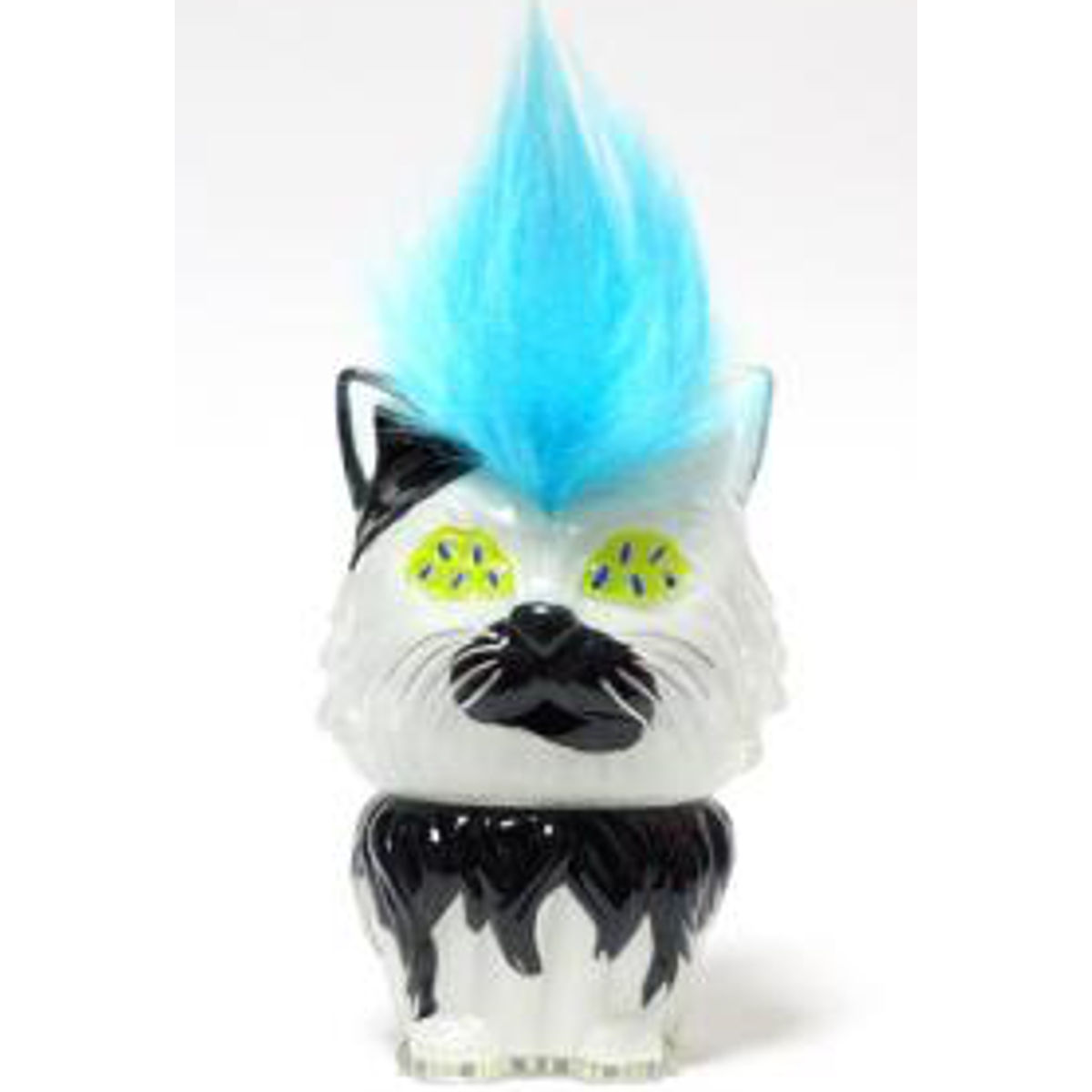 MANY EYES CAT Mohawk cup cake body butyrate pattern: light blue hair