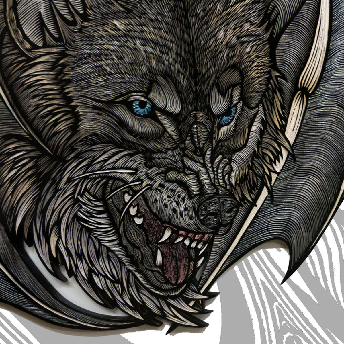 Wolfbat - Hand-Embellished Prints