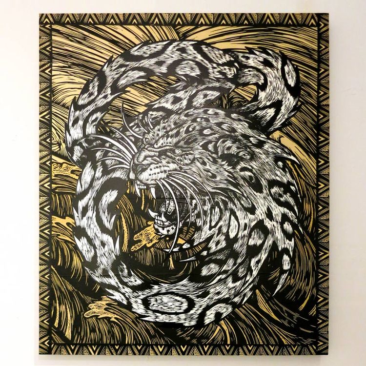 Snow Leopard's Last Breath by Dennis McNett