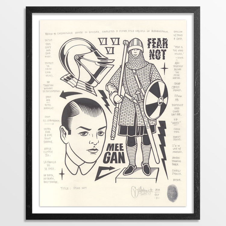 Fear Not - Original Artwork by Mike Giant