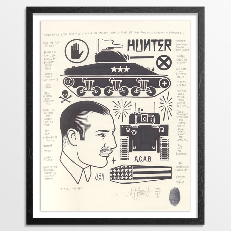 Hunter - Original Artwork by Mike Giant