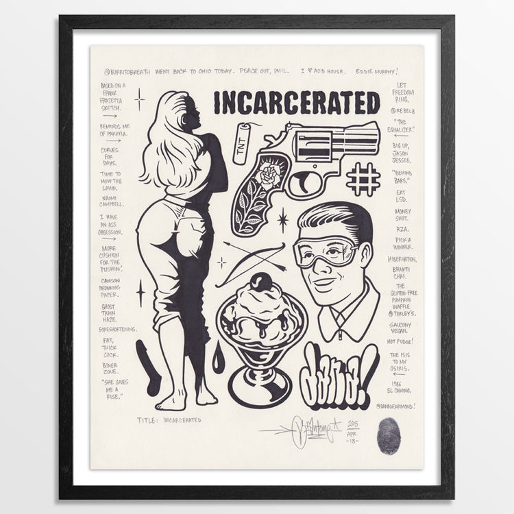 Incarcerated - Original Artwork by Mike Giant
