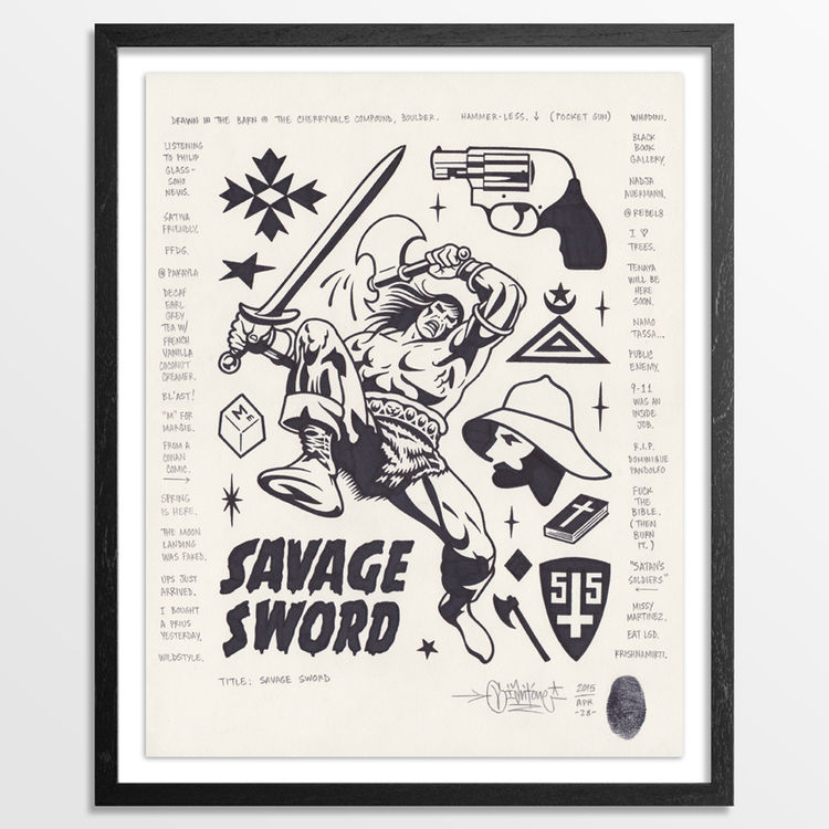 Savage Sword - Original Artwork by Mike Giant