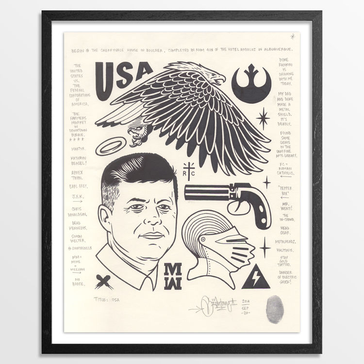 USA - Original Artwork by Mike Giant