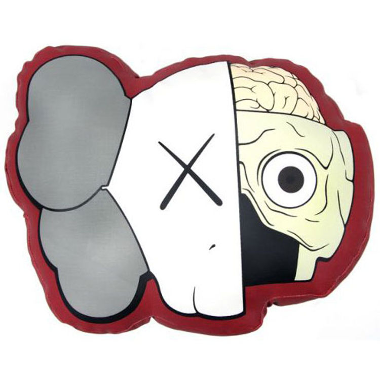 KAWS (Brown) Dissected Companion Pillow by Kaws (Brian Donnelly)