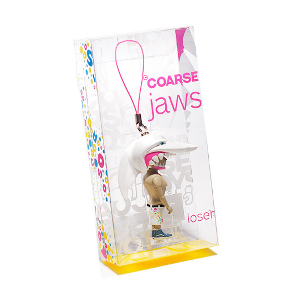 JAWS Loser Keychain - White