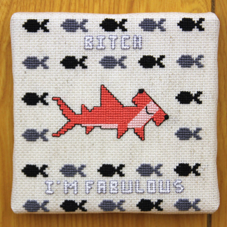Large Cross Stitch (3) by Christy Saguanpong