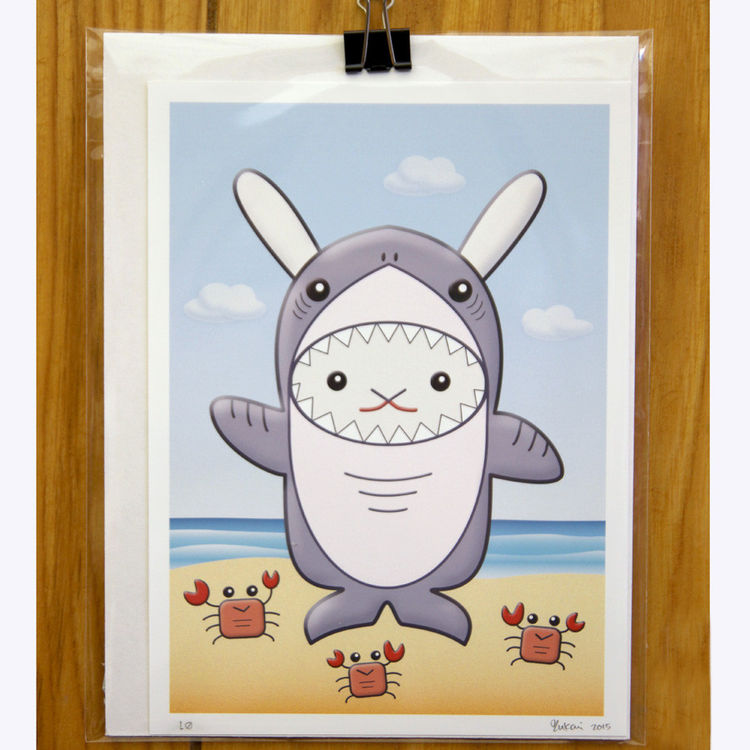 Shark Print by Flat Bonnie