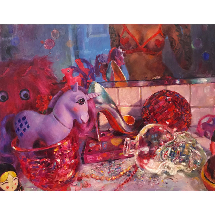 SELF-PORTRAIT WITH MY FAVORITE THINGS by Natalia Fabia