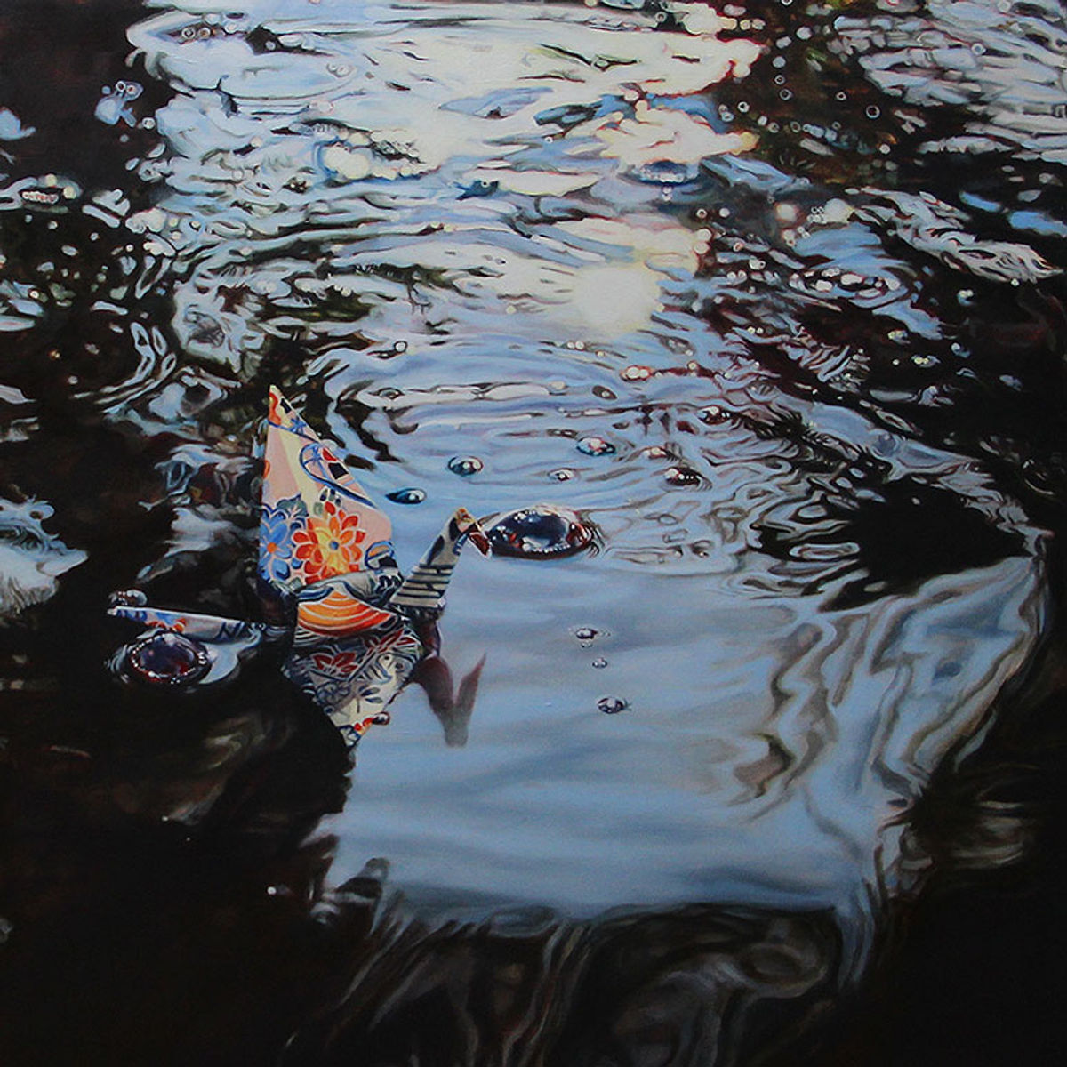 Crane #24 (Arizona, Koi Pond) (2015)