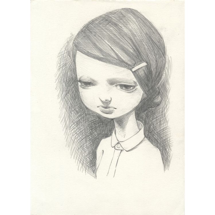 Girl With Hair Pin (2015) by Yosuke Ueno