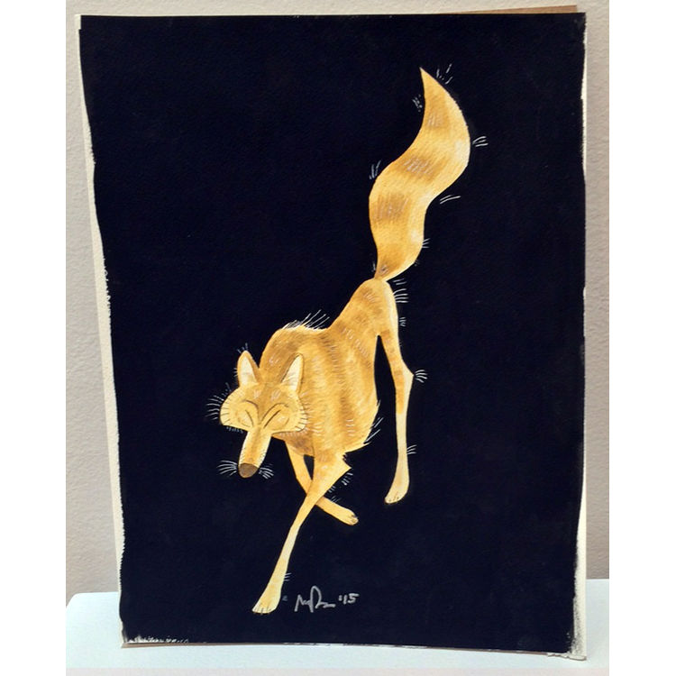 Golden Wolf Stroll by Naomi Romero