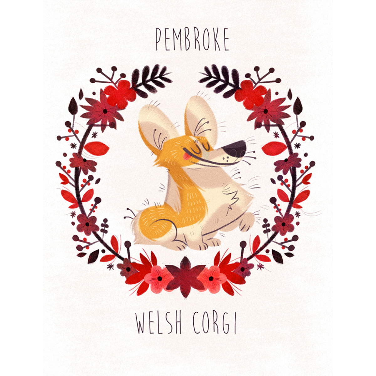 Pembroke Welsh Corgi print