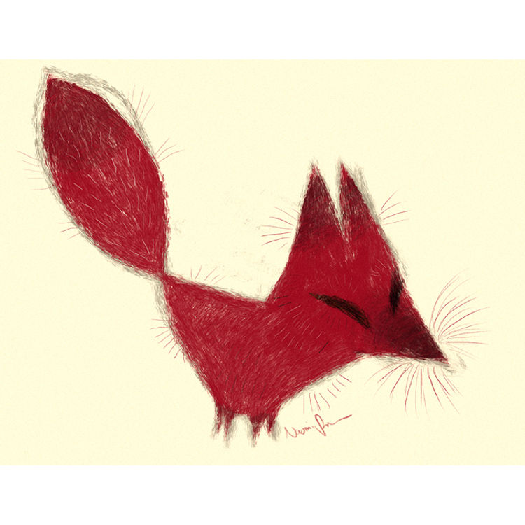 Little Red Fox print by Naomi Romero
