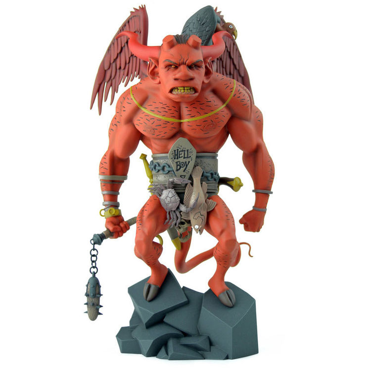 The First Hellboy Statue (Red Version) by Mike Mignola