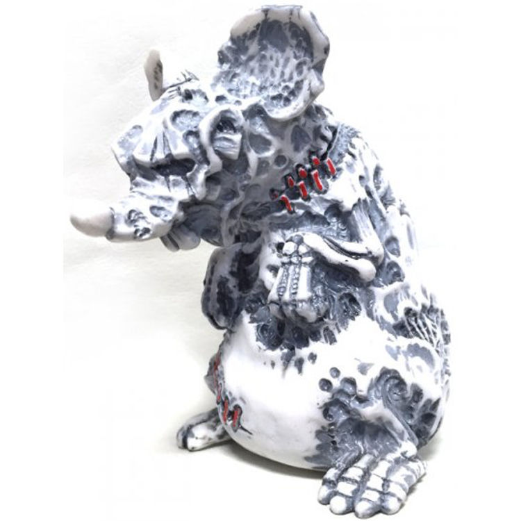 DOBU RAT WHITE AND GRAY by Kagemaru Designs (Dark Fantasy)