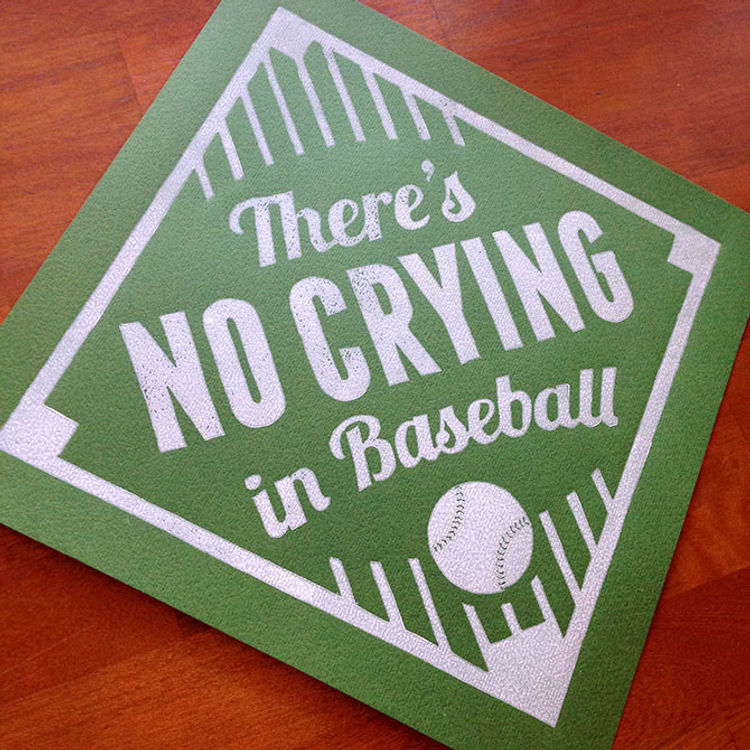 There's No Crying in Baseball - Print by Andrew O. Ellis