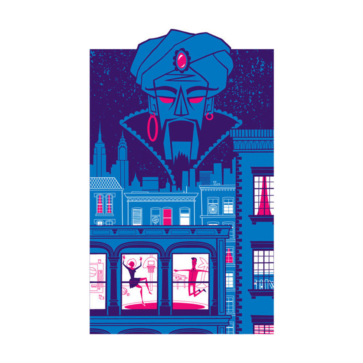 Zoltar Watches Over All - Print