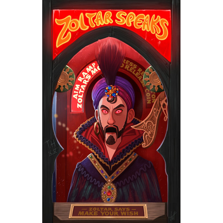 Zoltar - Canvas Print by Jeff Delgado