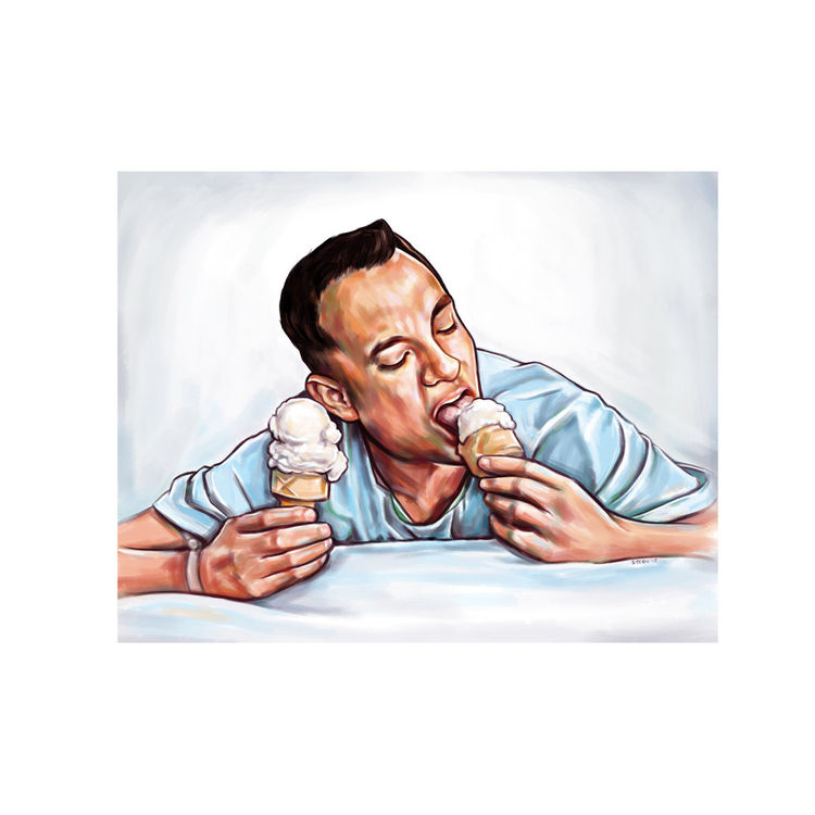 All the icecream I could eat - Print by Justine 'Steen' Pulles