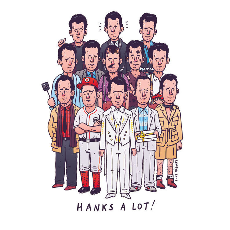 Hanks A Lot! - Print by Luke McGarry