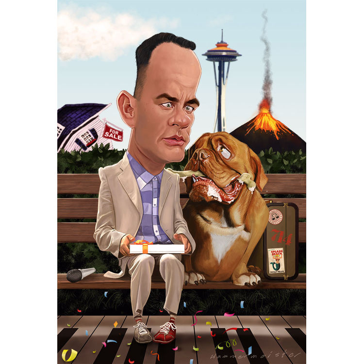 Forrest & Hooch - Print by Mark Hammermeister