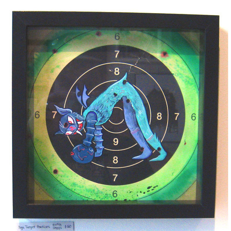 Yoga Target Practice by Bwana Spoons
