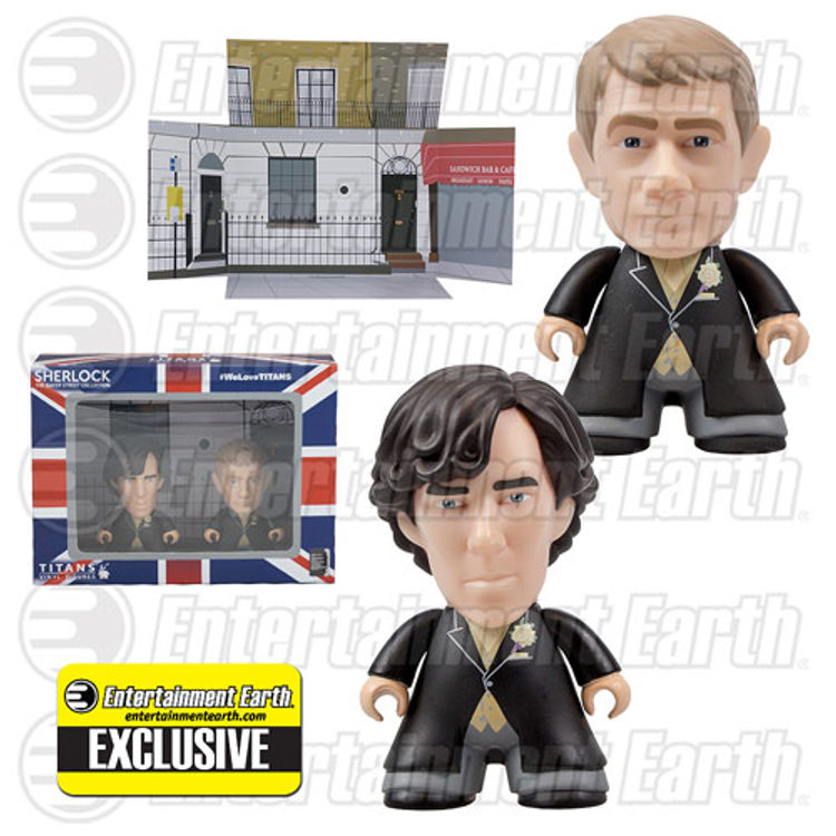 Sherlock Titans Sherlock and John Wedding Suit 3-Inch Vinyl Mini-Figure 2-Pack ( Entertainment Earth Exclusive ) by Lunartik (Matt Jones)