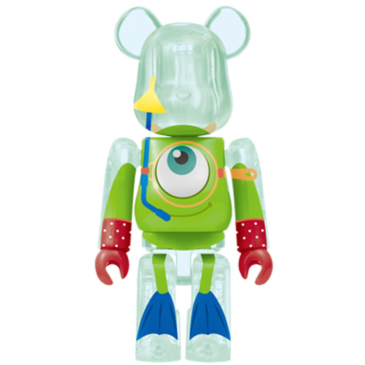 BE@RBRICK WOW!  Disney · PIXAR Summer Vacation 100% - Mike by Medicom
