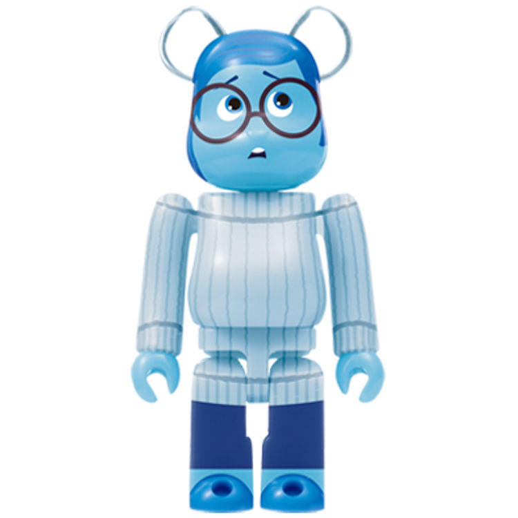 BE@RBRICK WOW!  Disney · PIXAR Summer Vacation 100% - Sadness ( L@ST Award ) by Medicom